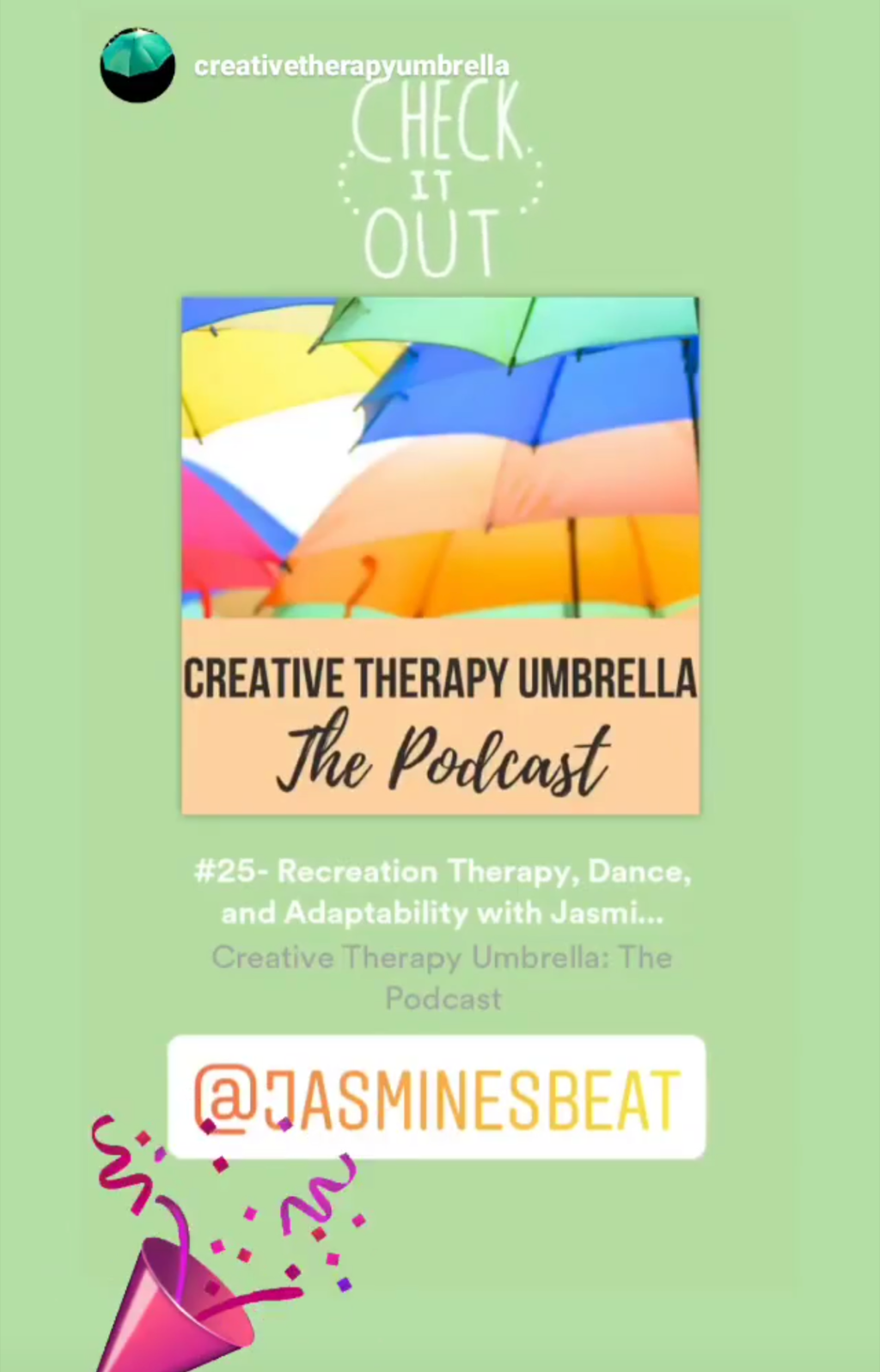 Our interview with Creative Therapies Umbrella&nbsp;Podcast